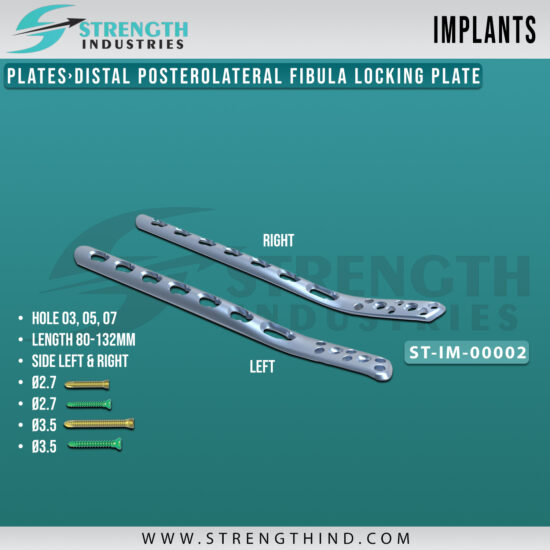 Distal Posterolateral Fibula Locking Plate Strength Industries