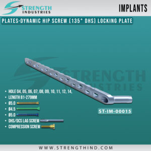 Dynamic Hip Screw (135° DHS) Locking Plate