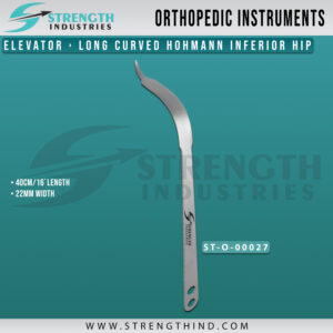 Long Curved Hohmann Inferior Hip Elevator