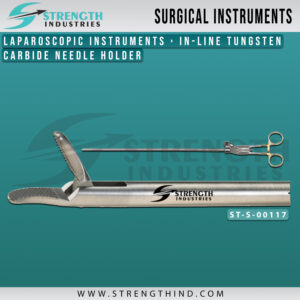IN-LINE TUNGSTEN CARBIDE NEEDLE HOLDER