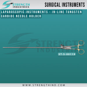 IN-LINE TUNGSTEN CARBIDE NEEDLE HOLDER