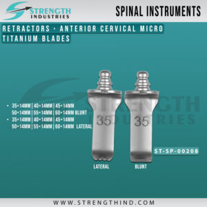 Anterior Cervical Micro Titanium Blades